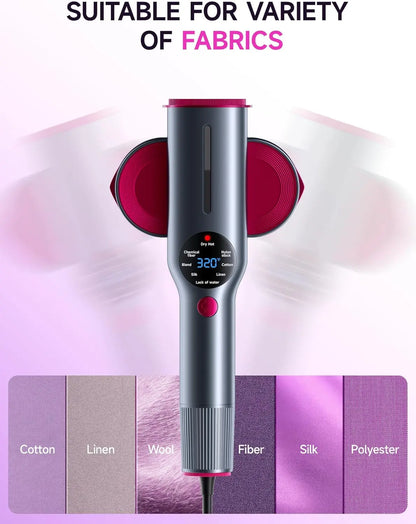 2-in-1 Steamer & Iron for Clothes,15s Fast Heat-up 1200W Portable Handheld Garment Steamer,Travel Size with Large Ceramic Heat